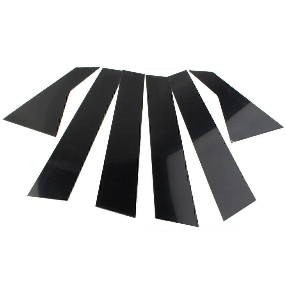 6 Pcs Door Trim Cover Kit Black Pillar Posts for Honda Civic (2016-2020)