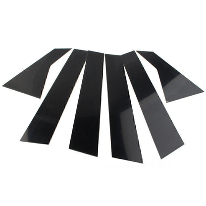 6 Pcs Door Trim Cover Kit Black Pillar Posts for Honda Civic (2016-2020)