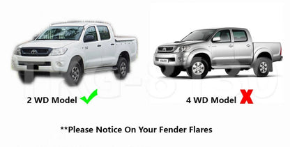Rear Mud Flaps for Toyota Hilux Vigo 2WD (2005-2014)