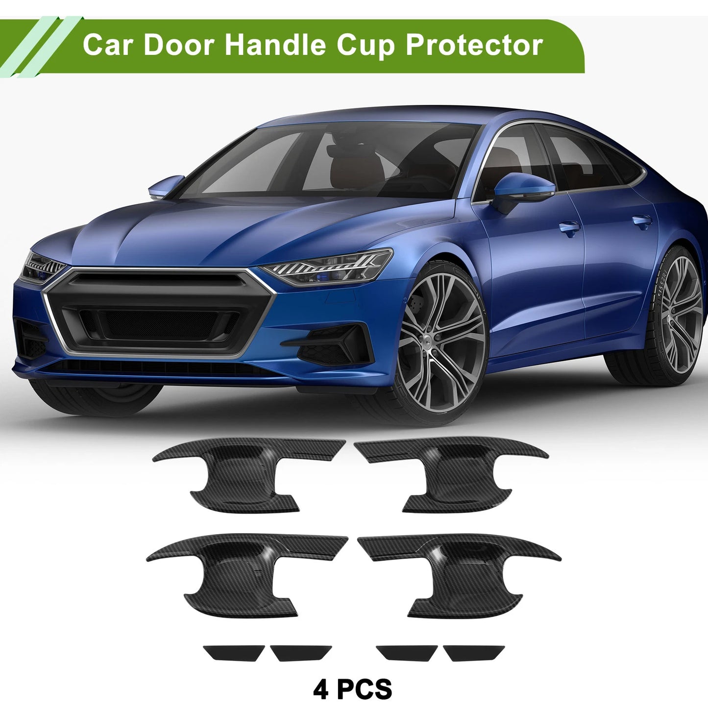 4 x Door Handle Cup Protectors for Toyota Highlander Kluger (2014-2023)