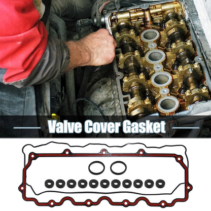 Engine Valve Cover Gaskets Seals w/ 2 Pads for Ford F-250 Super (03-07)