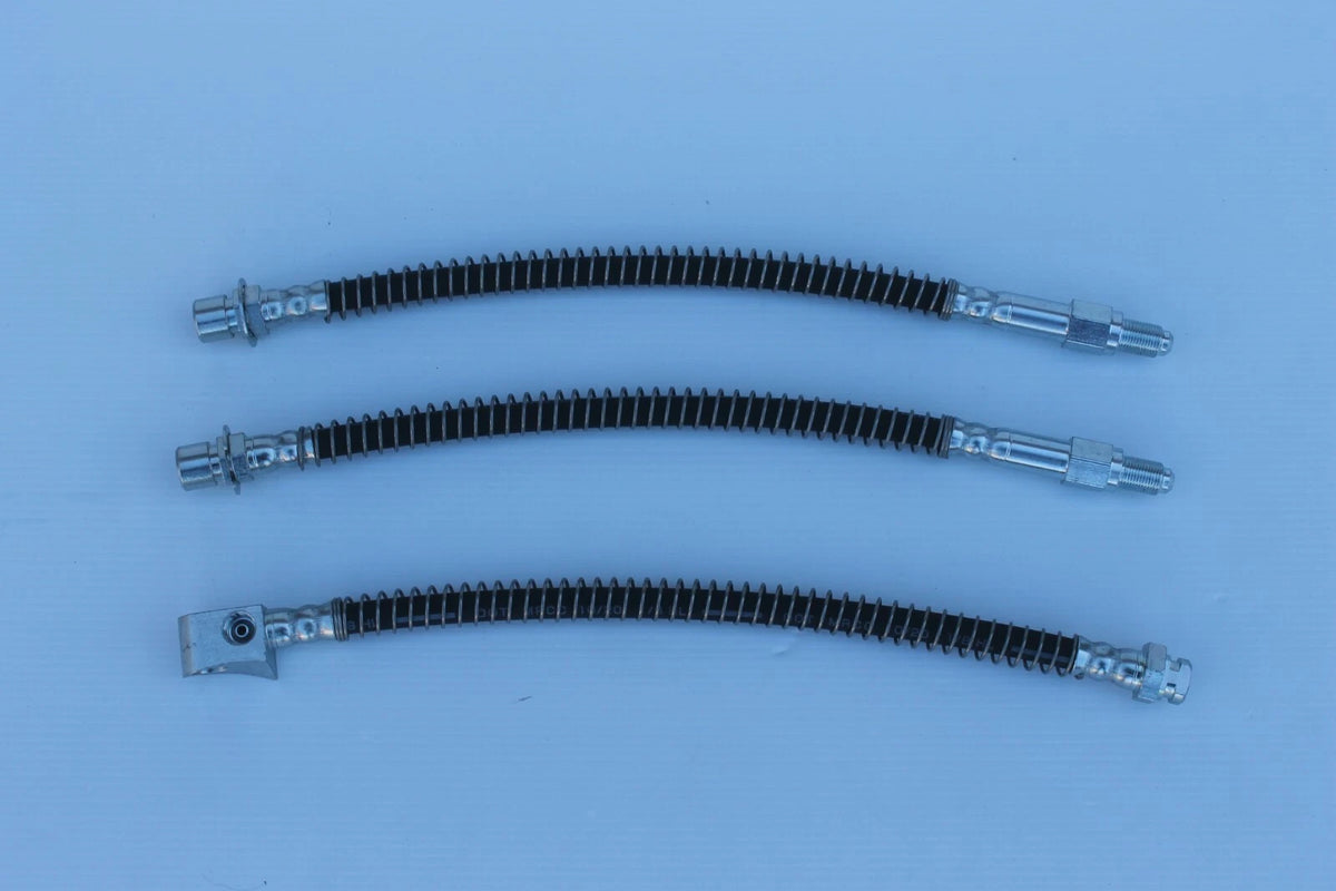 Brake Hose Set (3) for Ford Mustang III Foxbody (1/79-12/87)