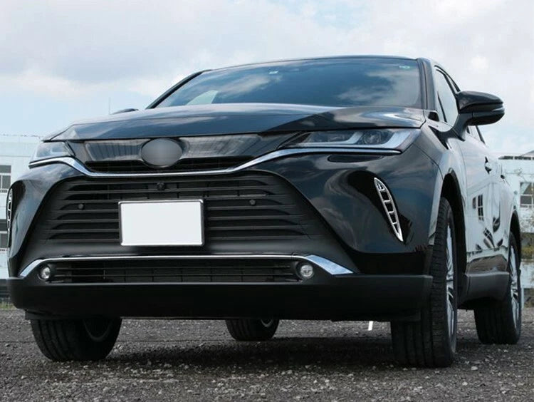 Chrome Front Grille Side Air Vent Cover Trim for Toyota Harrier Venza (2020-2024)