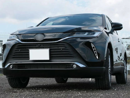 Chrome Front Grille Side Air Vent Cover Trim for Toyota Harrier Venza (2020-2024)