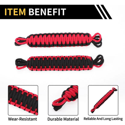 2 x Door Limiting Straps for Jeep Wrangler TJ JK JKU (2007-2018) Black Red
