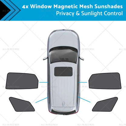 Triangular Rear Window Magnetic Mesh Sunshades for Kia Sportage (2021-2024)
