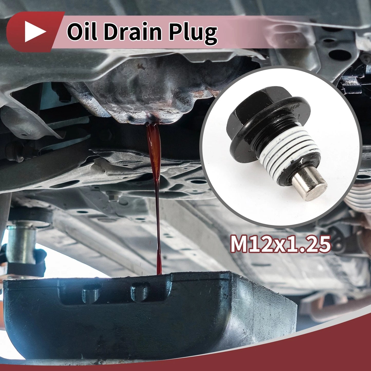 1 Set Oil Drain Plug for Toyota Tacoma Tundra Camry
