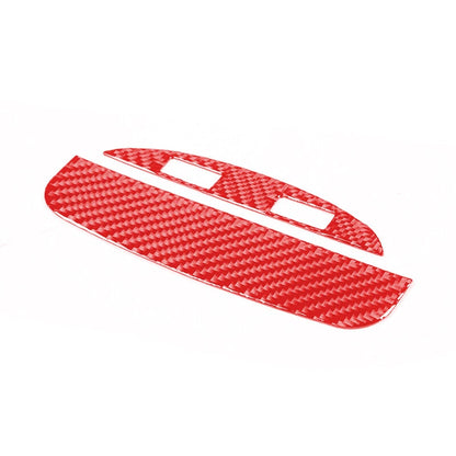Red Carbon Fiber Rear Air Outlet Vent Cover for Maserati Ghibli (2014-2022)