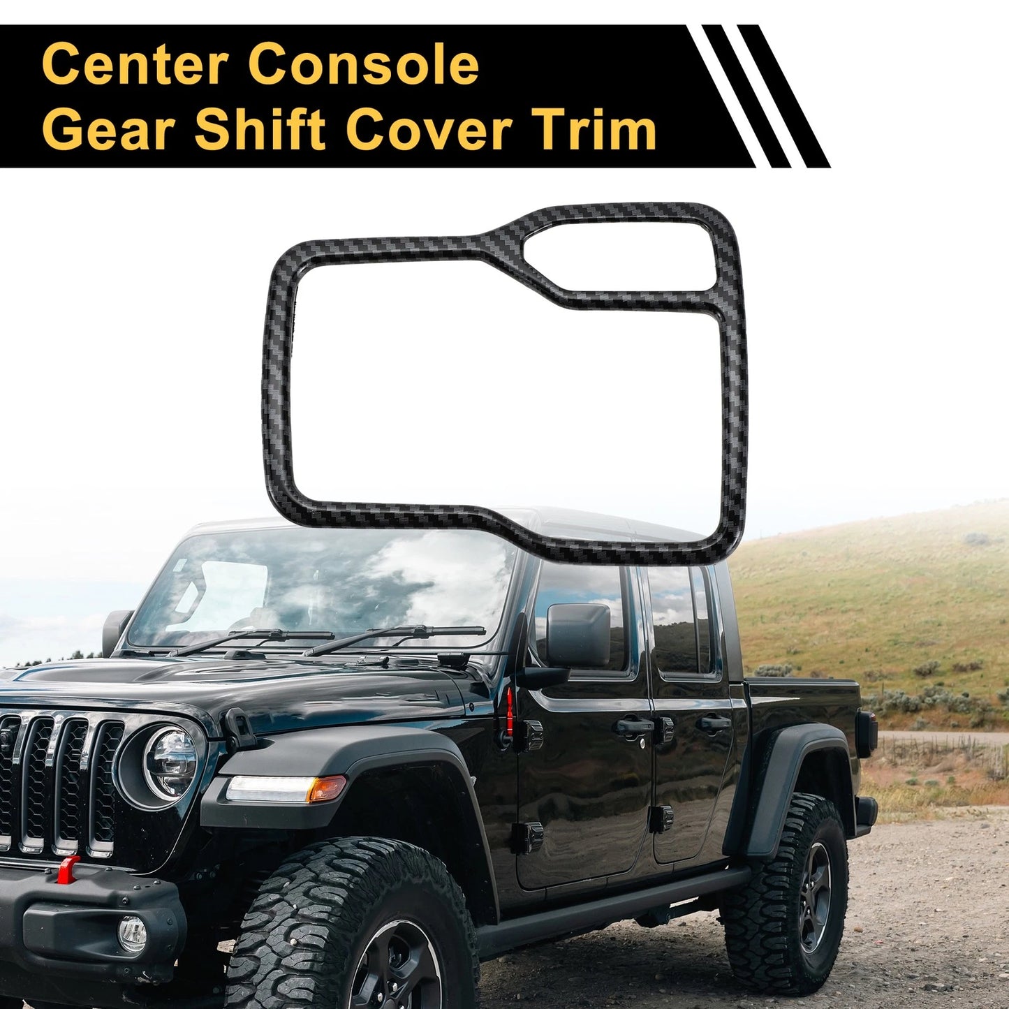 Jeep Wrangler JL Carbon Fiber Gear Shift Frame Cover (2018-2023)