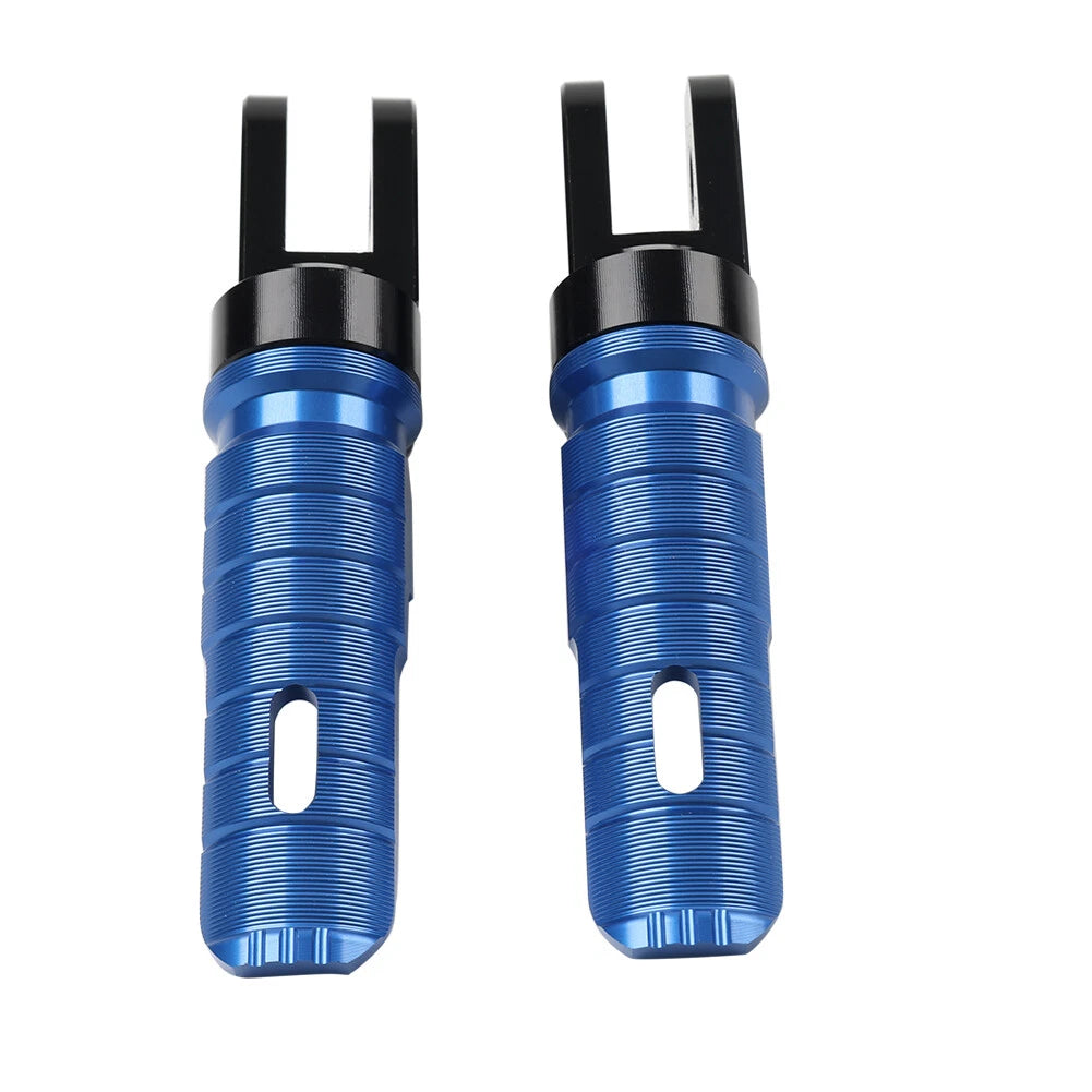 Blue Front Footrest Pegs for BMW R Nine T Pure, F900R, F900XR (2020-2023)