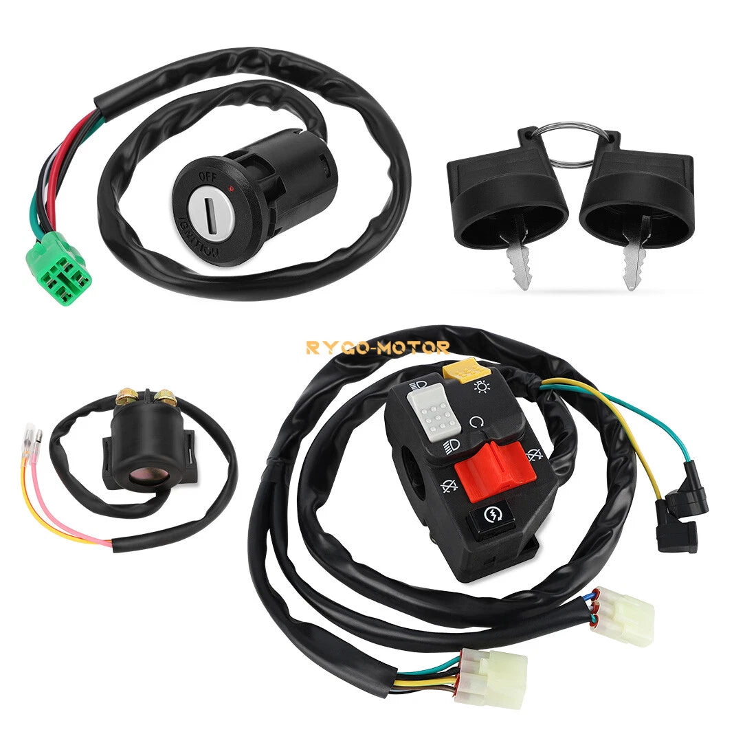 Handlebar Key Starter Relay Switch for Honda TRX400EX Sportrax (2005–2007)