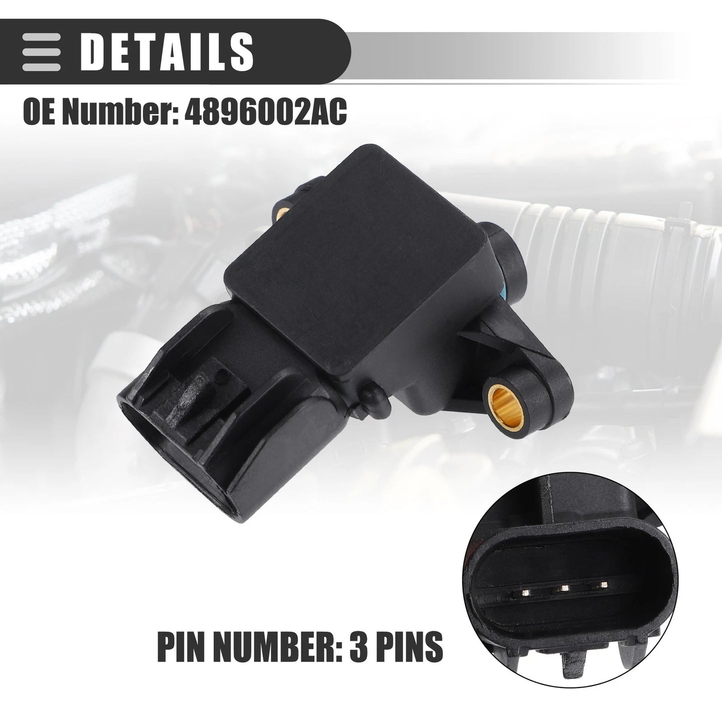 MAP Manifold Air Pressure Sensor for Chrysler Pacifica (2004-2006)