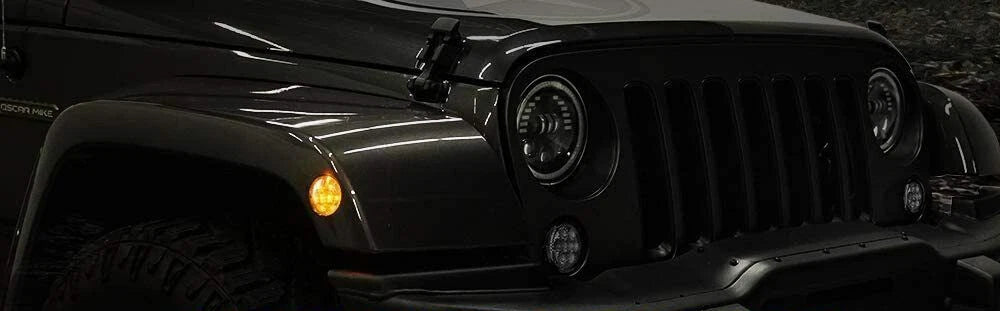 Smoked LED Side Marker Lights for Jeep Wrangler JK (2007-2015)