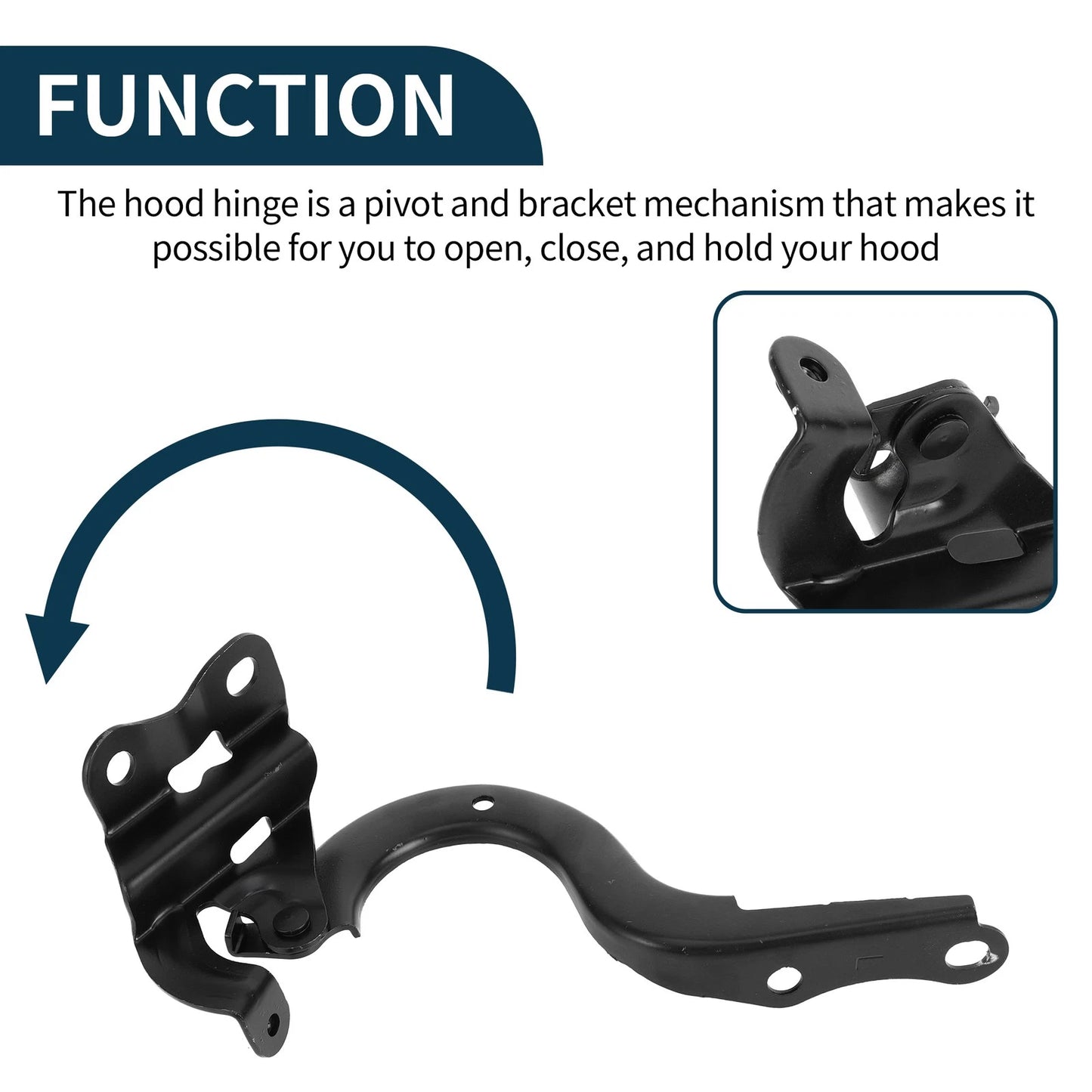 Hood Hinges 1 Pair for Toyota Corolla (2017-2019)