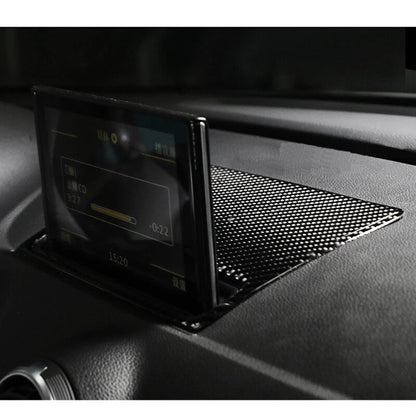 Carbon Fiber Center Dashboard LCD Display Cover Trim fit For Audi A3 S3 RS3