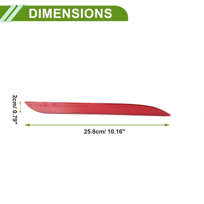 Bumper Reflector for Ford Mustang (2015-2017) Red 1 x Rear Right