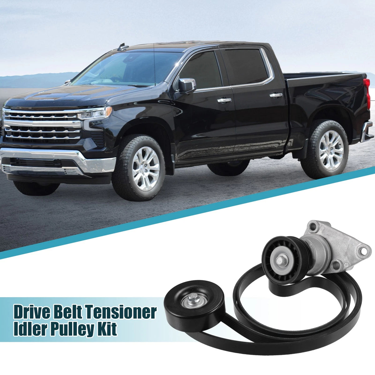 Drive Belt Tensioner Pulley Assembly for GMC Yukon Sierra