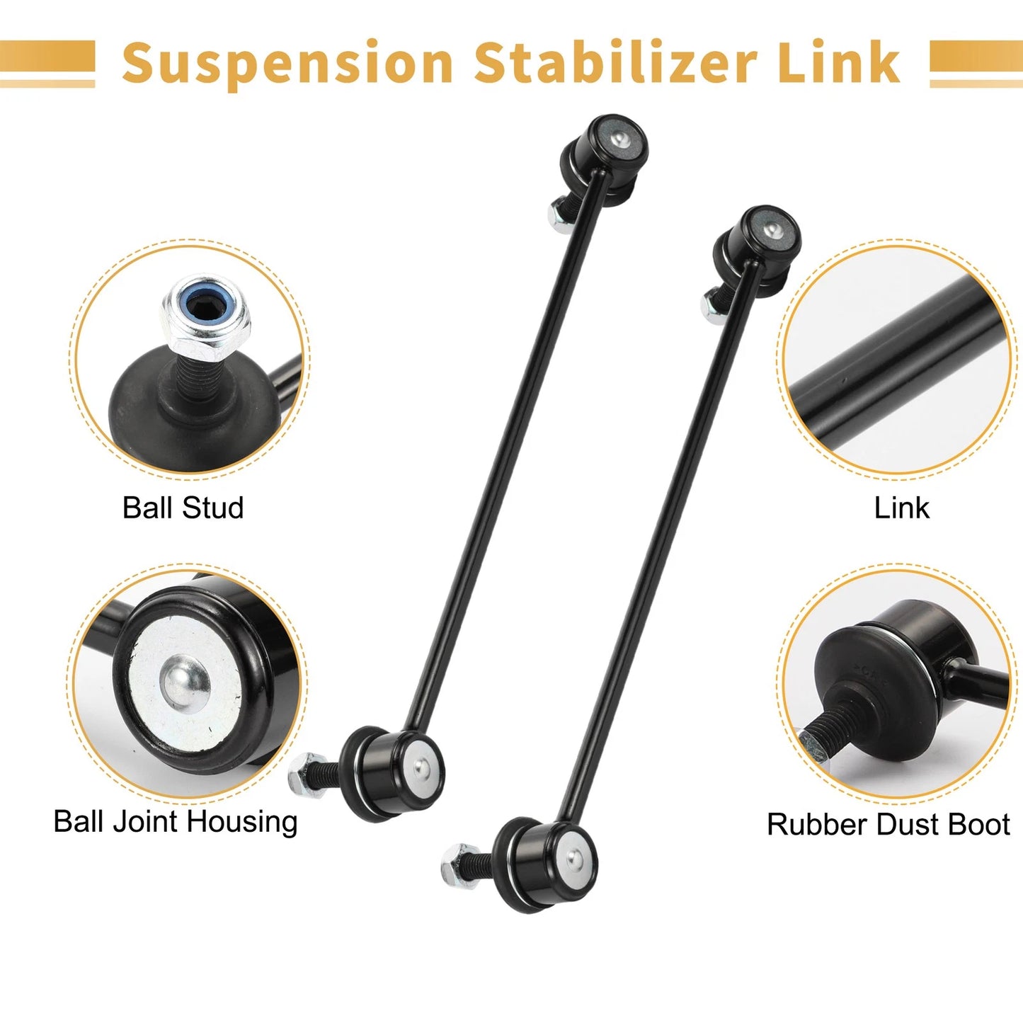 Front Stabiliser Sway Bar Links for Peugeot 301 (2014-2020)