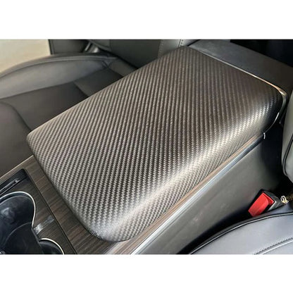DRY Carbon Center Console Cover Armrest Box Trim for Tesla Model S/X 2021+