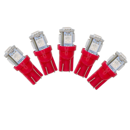 5 x Red LED Instrument Cluster Light Bulbs for Ford Bronco, F150, F350