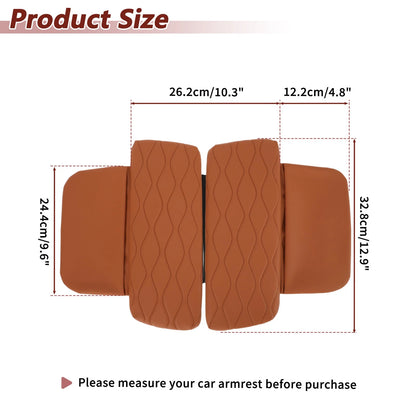 Center Console Cover for BMW X5 G05 2019-2025 Napapi PVC Armrest Cushion Brown