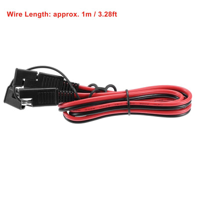 3.28ft 14AWG SAE Harness Quick Connect Disconnect Assembly for Car Motorcycle