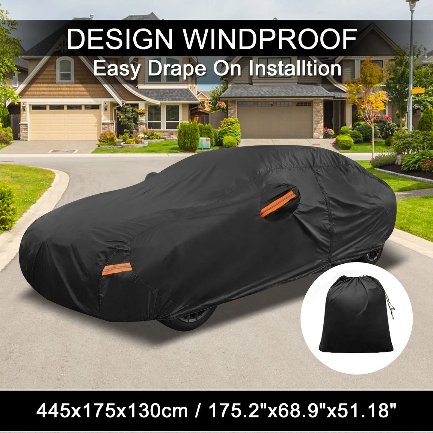 Waterproof Aluminum Film Car Cover for Kia Rio Sedan