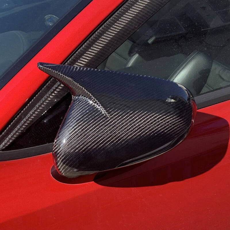 Carbon Fiber OX Horn Rearview Mirror Cover for Kia Stinger (2018-2023)