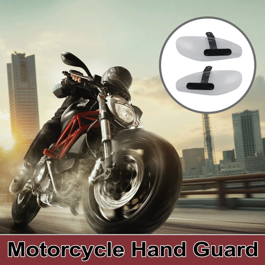 1 Set Hand Guard Universal for Motorcycles Black Clear