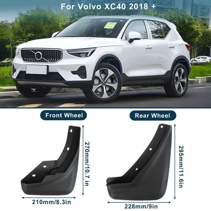 Mud Flaps for Volvo XC40 (2018-2024) - No-Drill Splash Guards