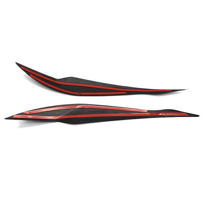 Carbon Fiber Headlight Eyebrow Eyelid Cover Trim for BMW F30 F31 318i 320i