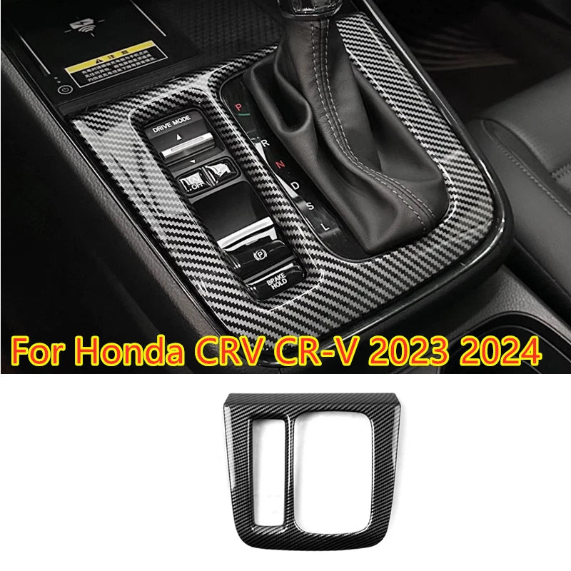 Carbon Gear Shift Panel Cover Trim for Honda CR-V (2023–2024)