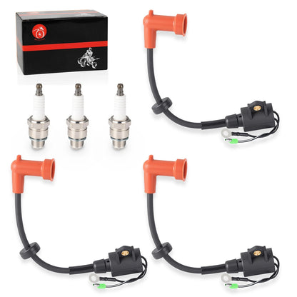 Ignition Coil Spark Plug for Yamaha 9.9-250HP, 2-Stroke/4-Stroke Models
