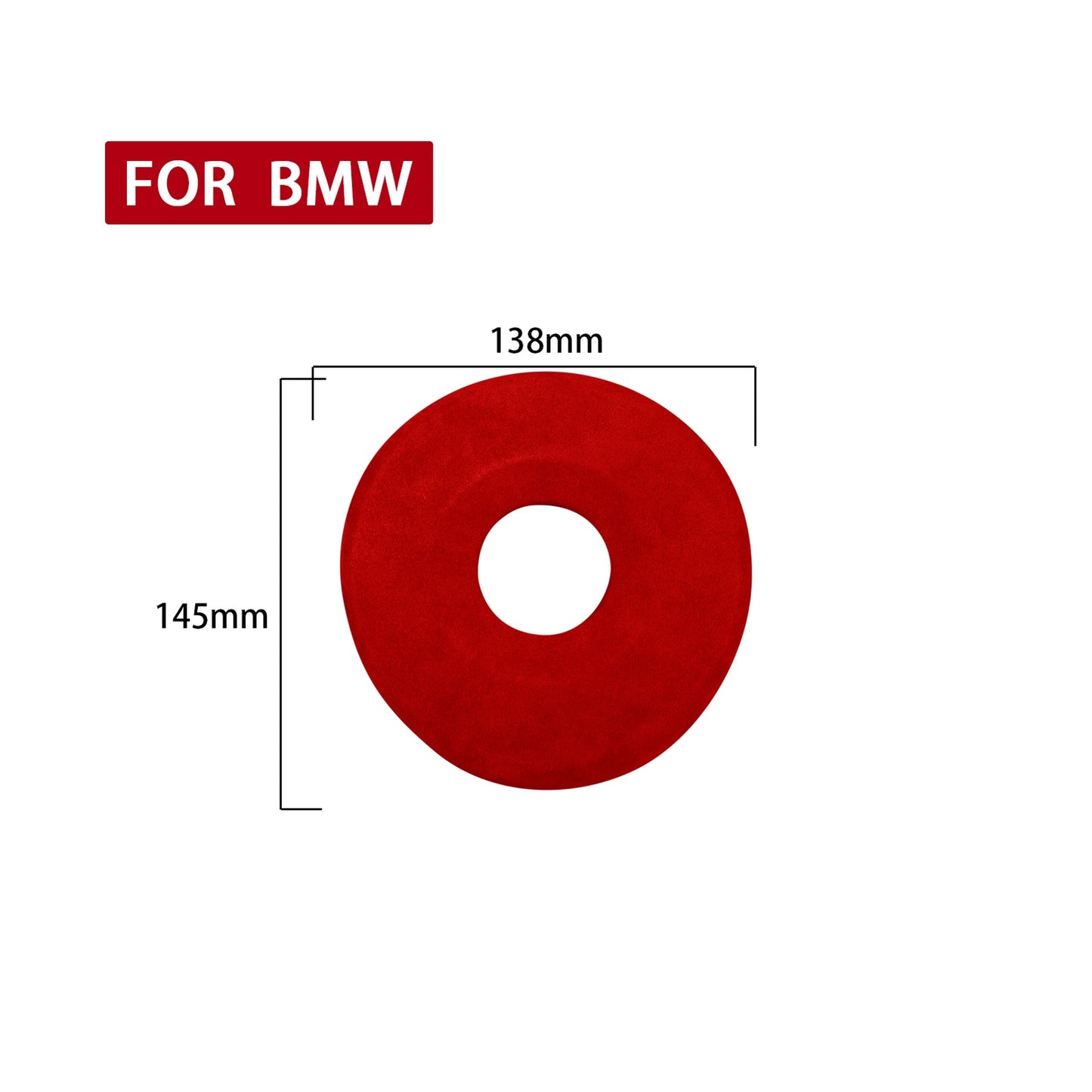 Red Leather Steering Wheel Cover for BMW M-Sport F20 F22 F30 F32 F10 (2012-2019)