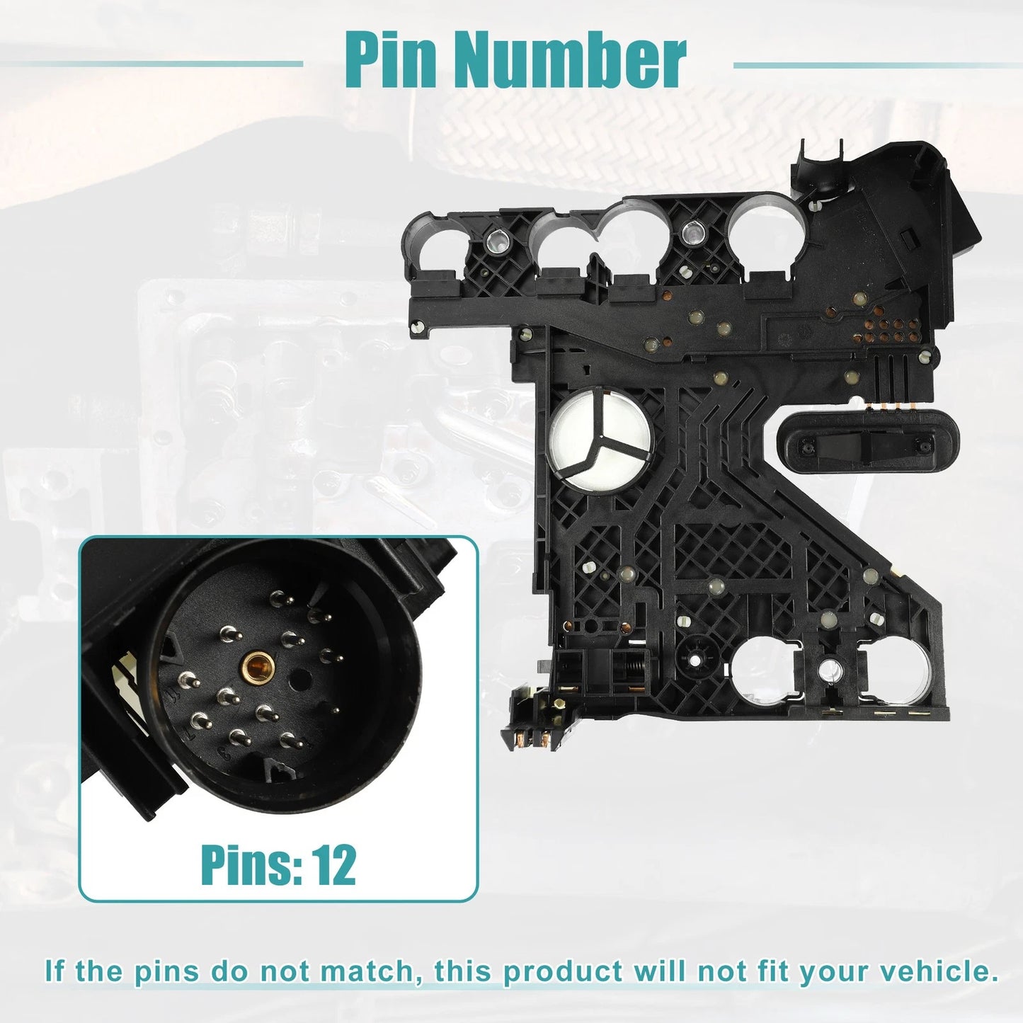 Transmission Conductor Plate Connector Adapter Set with Gasket for Jeep