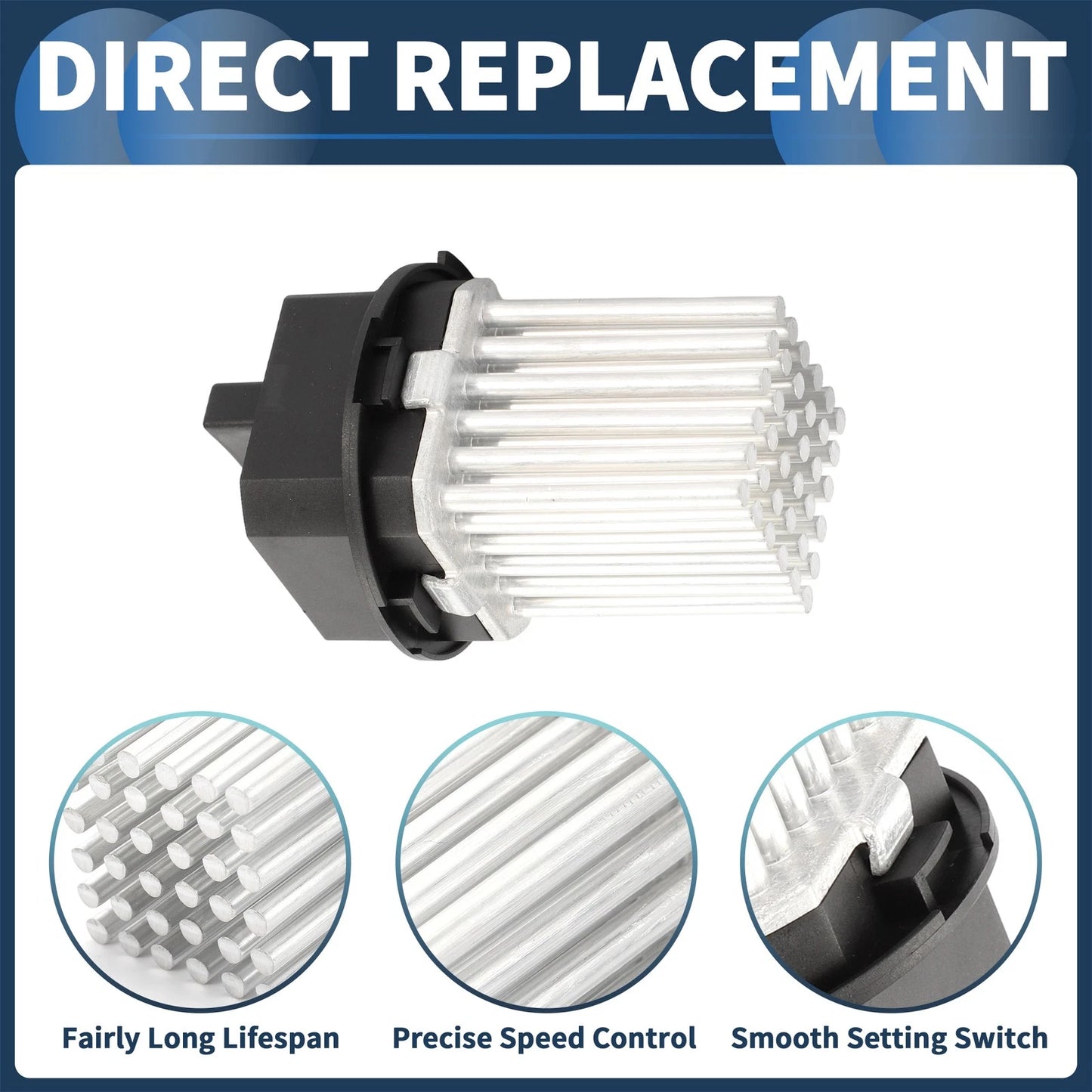 Blower Motor Resistor for Peugeot 307, 407 & Citroen C3, C5, C6 (2001-2014)