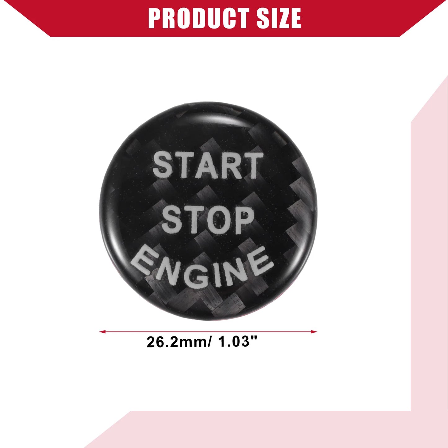Carbon Fiber Engine Start Stop Button Cover for BMW X5 E70 (2007-2013)