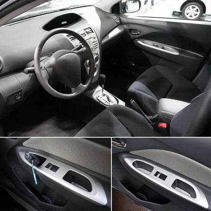2007-2010 Toyota Yaris Sedan Silver Master Power Window Switch Bezel