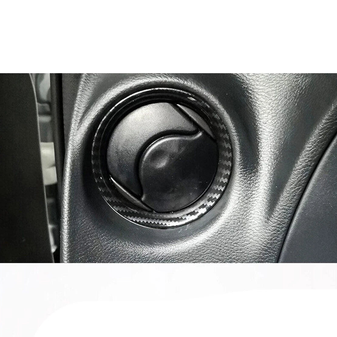 Carbon Style AC Outlet Vent Cover Trim for Nissan Navara NP300 (2015-2021)