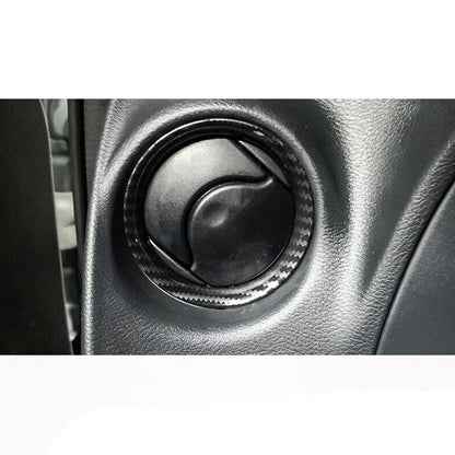 Carbon Style AC Outlet Vent Cover Trim for Nissan Navara NP300 (2015-2021)