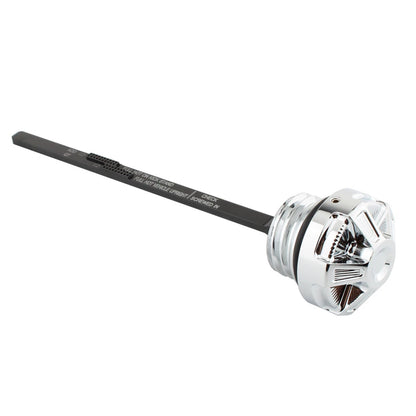 Chrome Engine Oil Dipstick for Harley Touring Road King Street Glide (2017-2022)