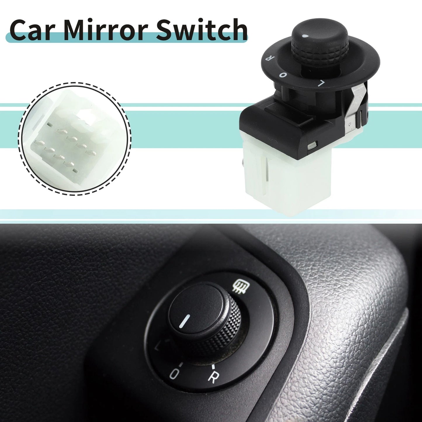 Mirror Switch Black Plastic for Chrysler 200 (2011-2014)