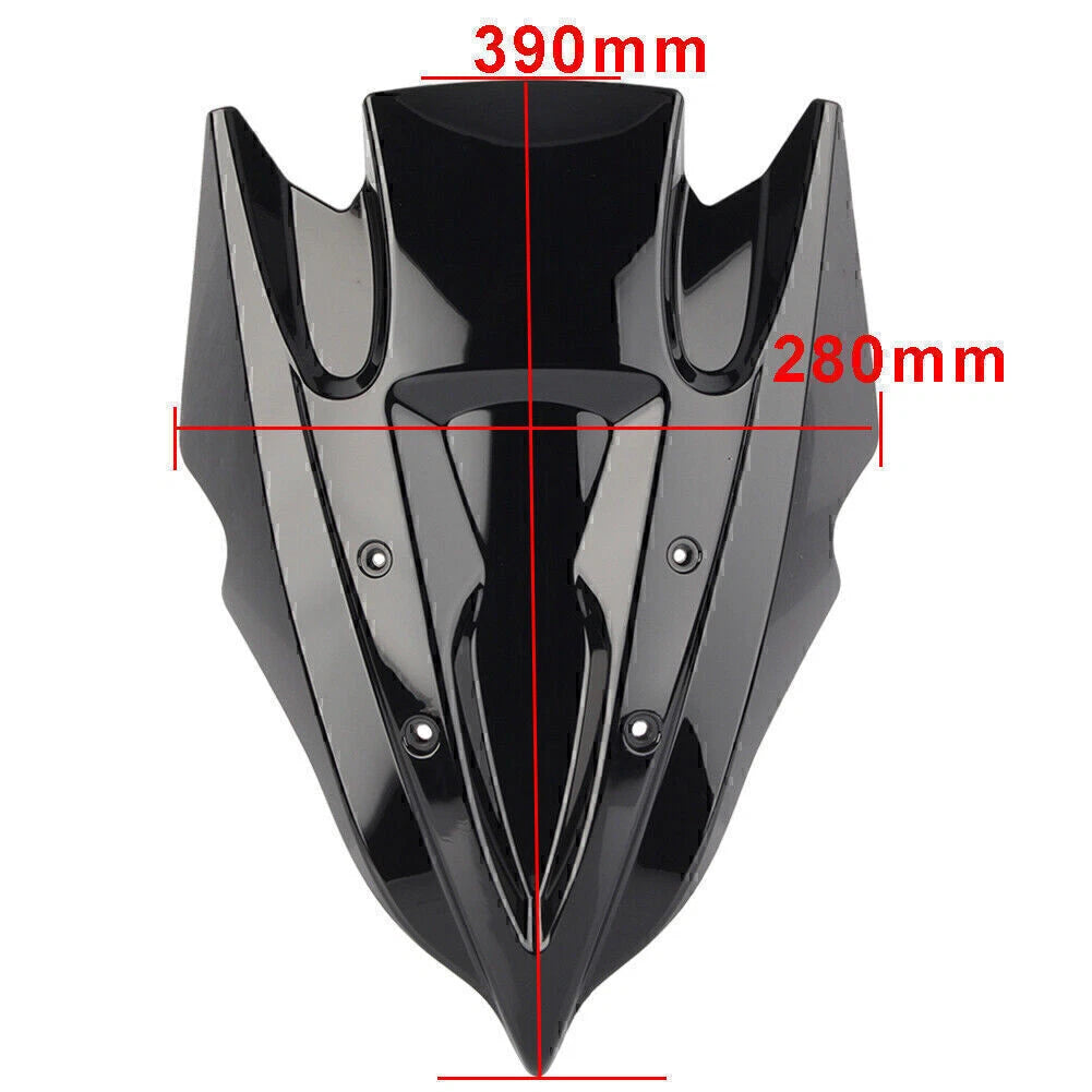 Windshield for Kawasaki Z250 Z300 (2013-2017) Black