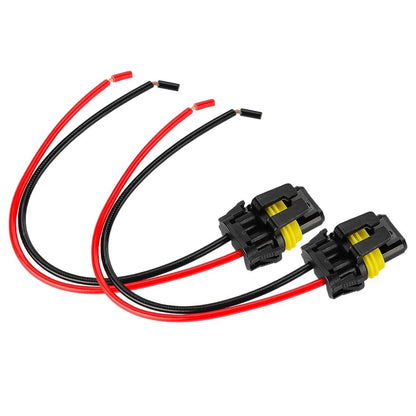 2 x Wire Pigtail Connector for Audi A6 Headlight Bulb Plug (2005-2011)