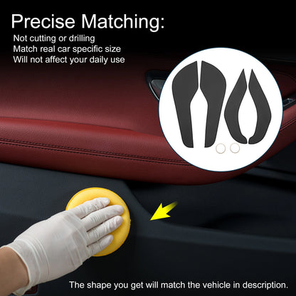 Car Door Anti Kick Pad Sticker Protector for Ford EcoSport (2018) - Black Set