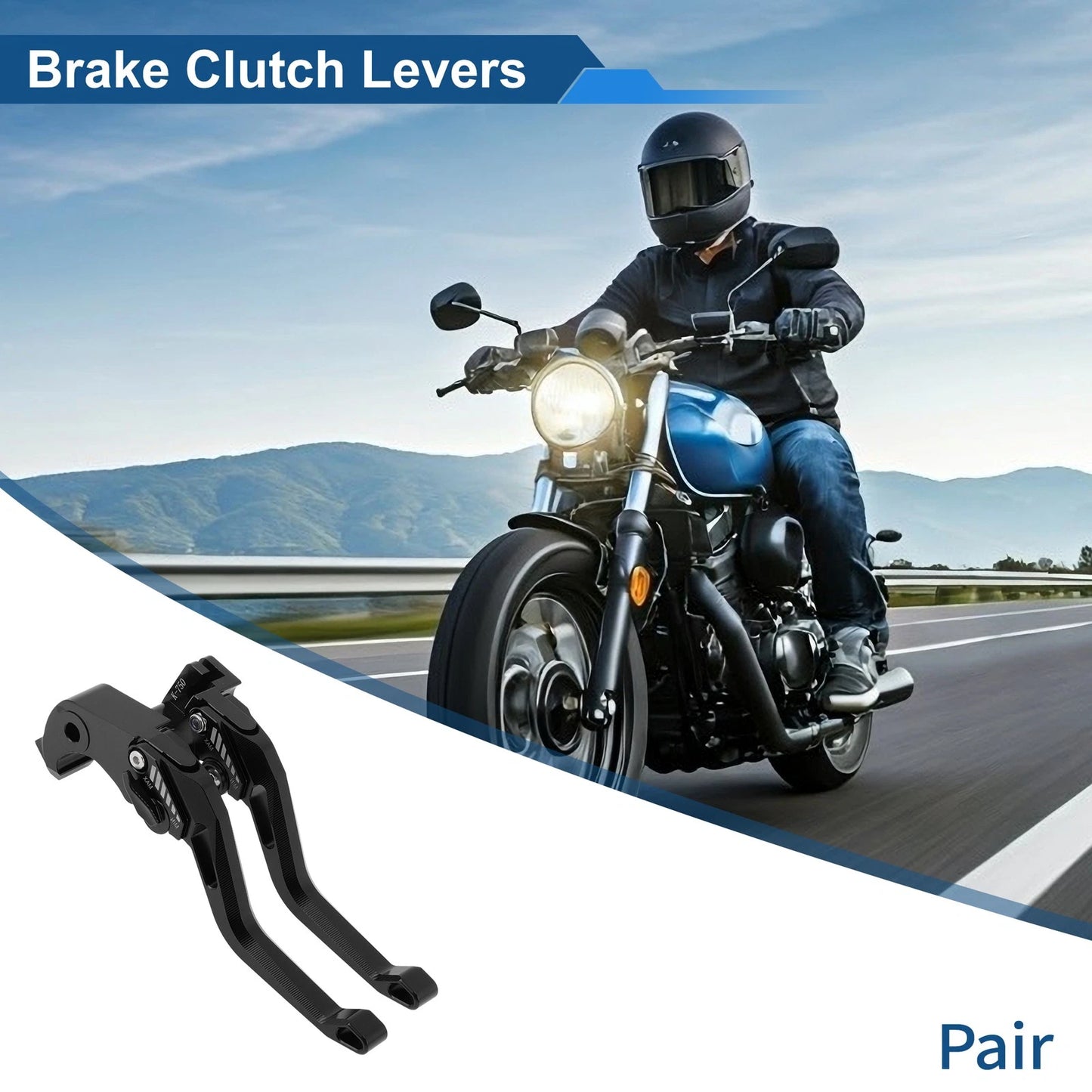 Adjustable Short Brake Clutch Levers for Kawasaki ZX6R ZX 6R 636 ZX-6R Black