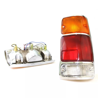 Chrome Tail Lights x2 for Holden Rodeo Isuzu TF TFR Vauxhall Brava 1988-2002