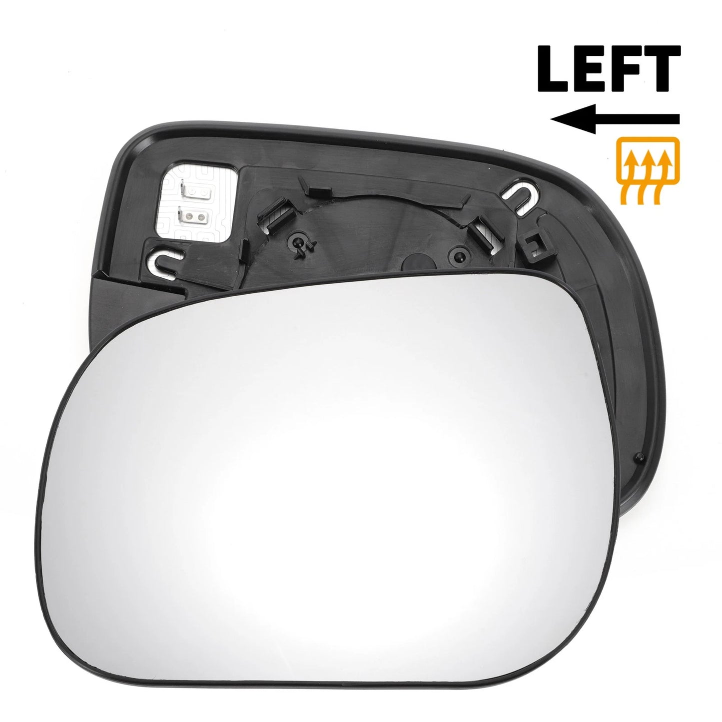 Left Side Heated White Mirror Glass for Toyota RAV4 (2005-2011)