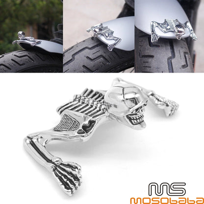 Skull Skeleton Ornament for Harley Chopper Headlight Visor (All Years)