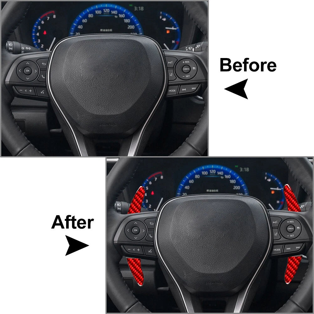 Steering Wheel Shift Paddle Extensions for Toyota Camry Corolla Avalon RAV4